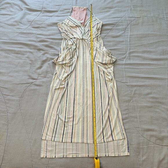 BCBGeneration V Neck Striped Maxi Dress With Pockets - Picture 1 of 9